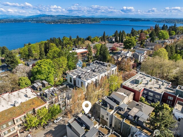 1121 34th Ave Unit A, Seattle, WA 98122 - birds eye view of property with a water view