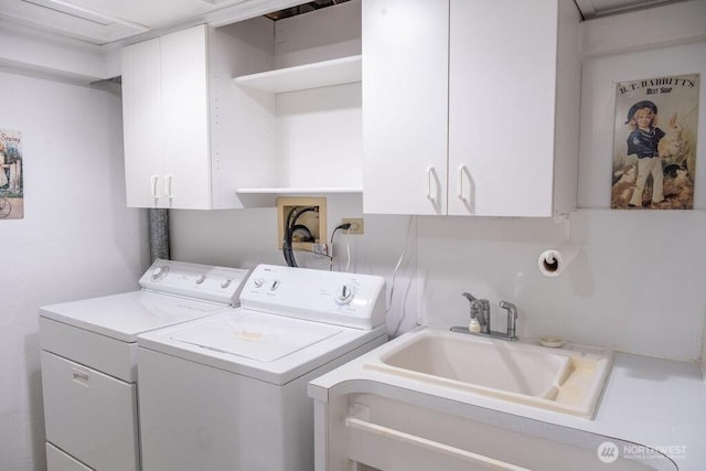 609 W Whitman Dr, College Place, WA 99324 - laundry room with washing machine and dryer and cabinet space
