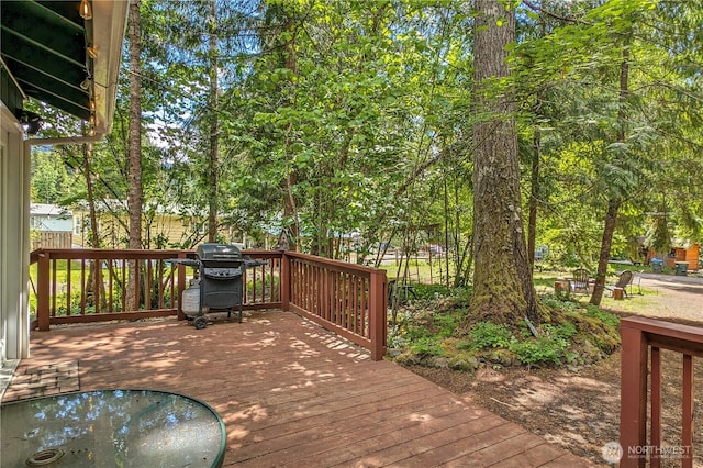 105 Robinwood Pl, Packwood, WA 98361 - deck featuring grilling area