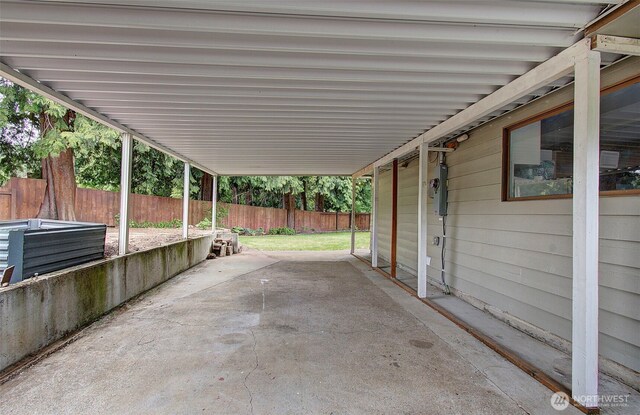 view of patio with fence