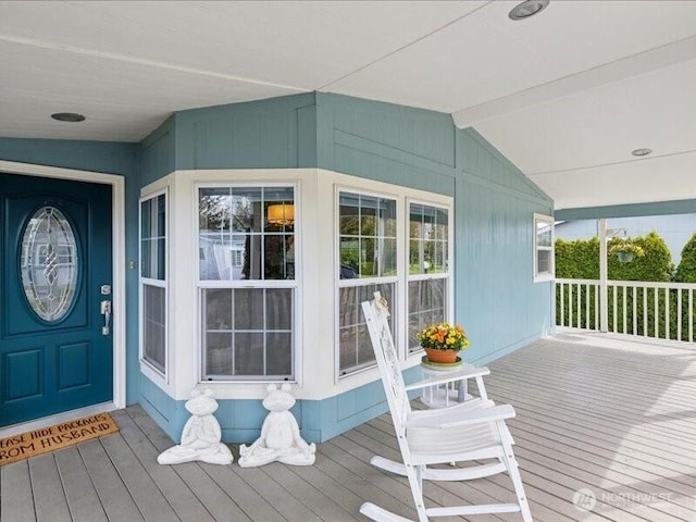 exterior space featuring covered porch