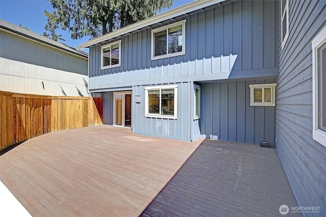 366 Tillicum Way, Camano Island, WA 98282 - wooden terrace featuring fence