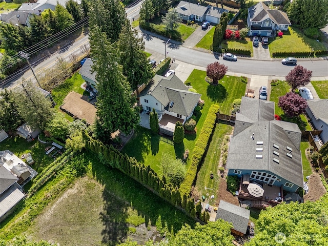 birds eye view of property featuring a residential view