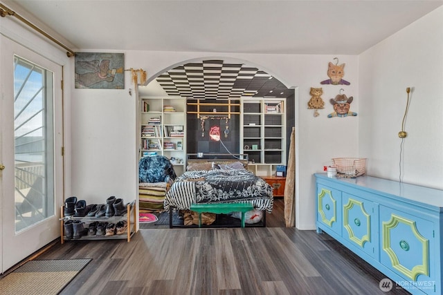 51 Vista Blvd, Port Townsend, WA 98368 - bedroom with arched walkways and wood finished floors