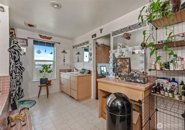 51 Vista Blvd, Port Townsend, WA 98368 - bathroom with tile patterned floors and vanity