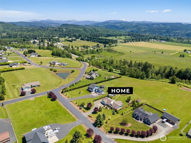 109 View Point Dr, Salkum, WA 98582 - aerial view of sparsely populated area with a mountainous background