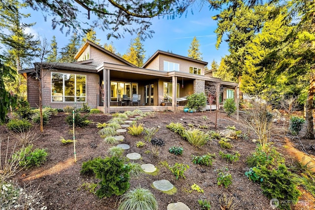 view of rear view of property