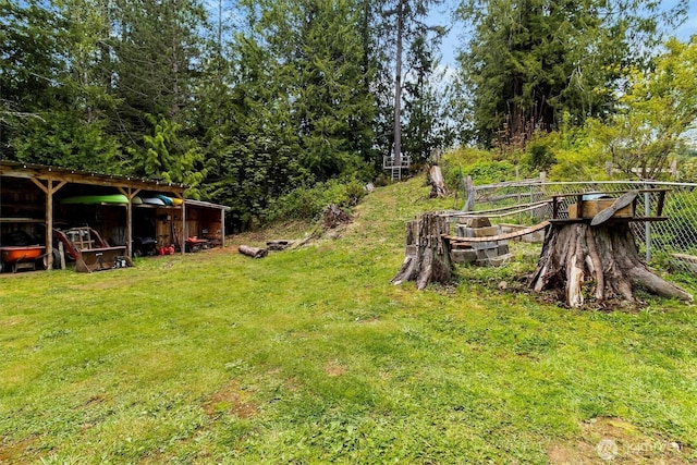 21702 Little Mountain Rd, Mount Vernon, WA 98274 - view of yard with a pole building and an outbuilding
