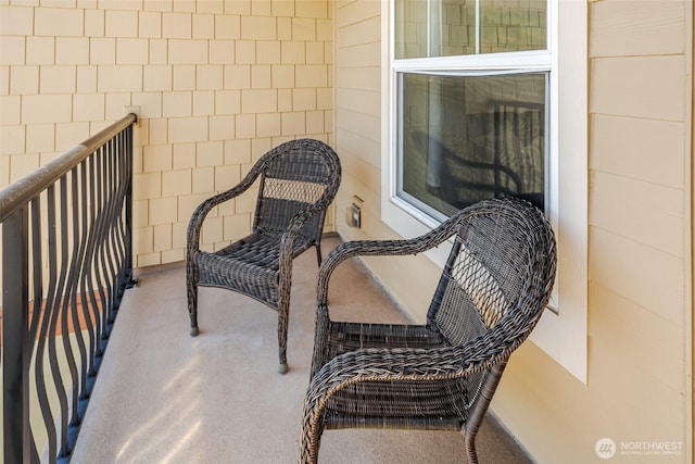 view of balcony