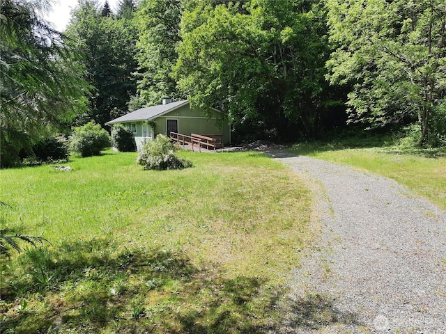 57255 State Route 20, Rockport, WA 98283 - view of yard featuring a forest view and driveway