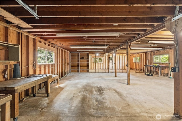 435 Lotloh St SE, Ocean Shores, WA 98569 - miscellaneous room with unfinished concrete flooring