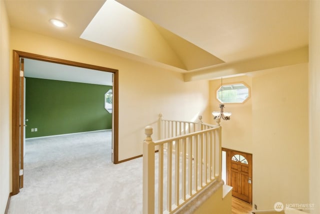 13233 W 44th Ave W, Mukilteo, WA 98275 - hallway featuring an upstairs landing, carpet, and baseboards