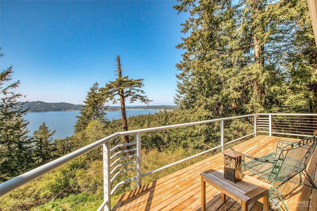 519 Highlands Dr, Orcas Island, WA 98245 - deck featuring a water view