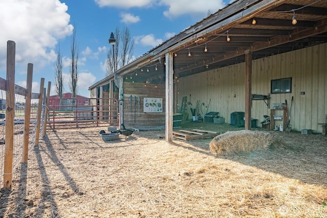 exterior space featuring an exterior structure and an outdoor structure