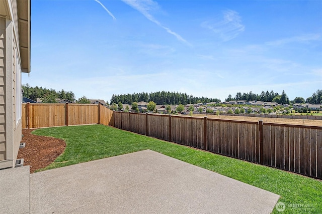 9621 7th Ave SE, Lacey, WA 98513 - fenced backyard featuring a patio and a residential view