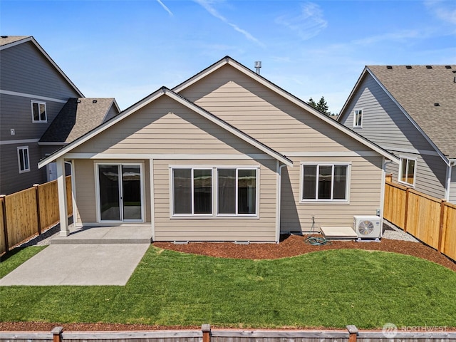 9621 7th Ave SE, Lacey, WA 98513 - back of house with a patio area and a fenced backyard