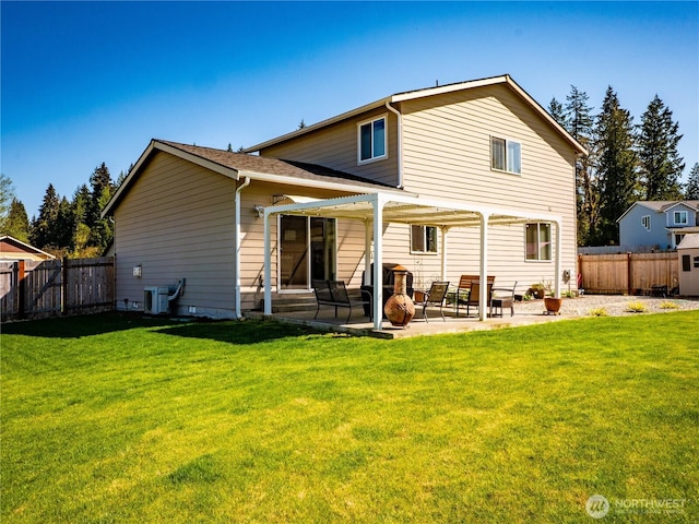 806 Cody St SE, Rainier, WA 98576 - rear view of property featuring a patio and central AC unit