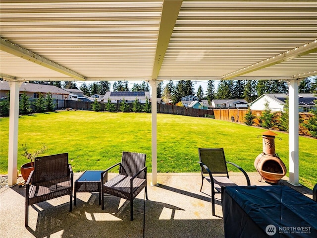 806 Cody St SE, Rainier, WA 98576 - view of patio featuring a pergola