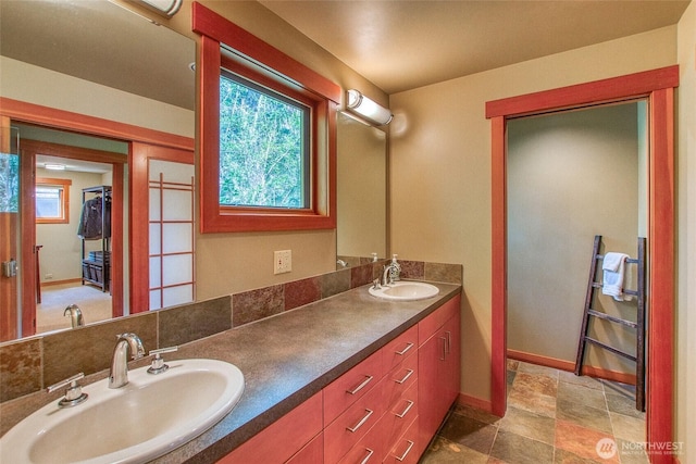 72 Thunderbird Trl, Orcas Island, WA 98280 - full bathroom with double vanity and baseboards