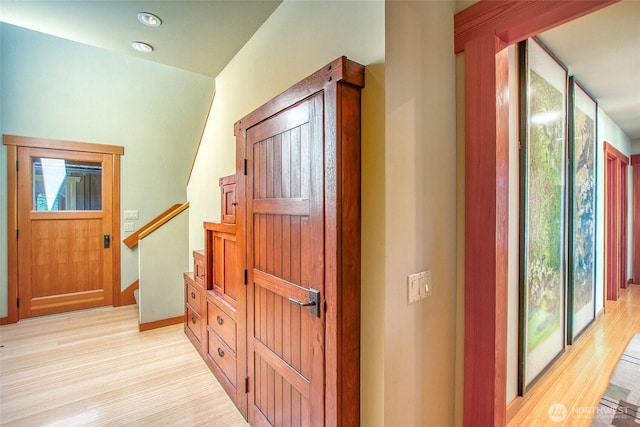 72 Thunderbird Trl, Orcas Island, WA 98280 - entryway with light wood-style floors and baseboards