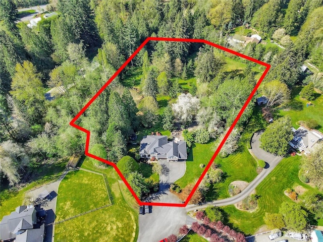 birds eye view of property