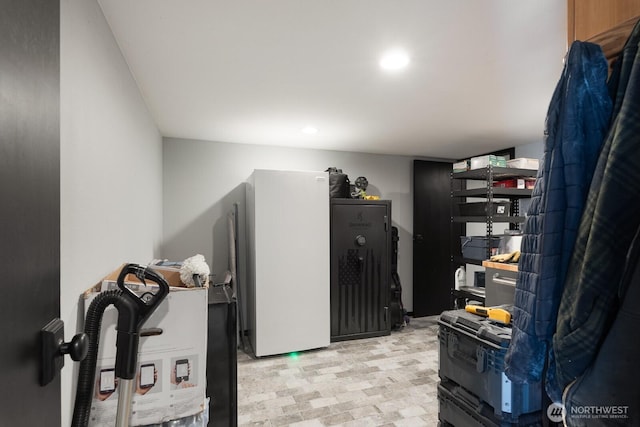 view of storage area