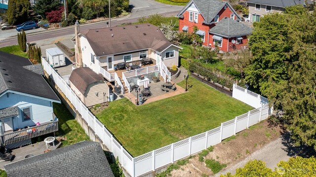 bird's eye view featuring a residential view