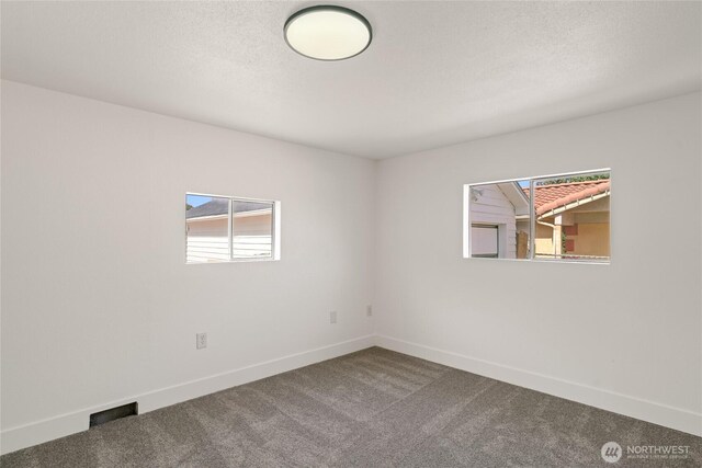 empty room with baseboards, carpet floors, and a healthy amount of sunlight