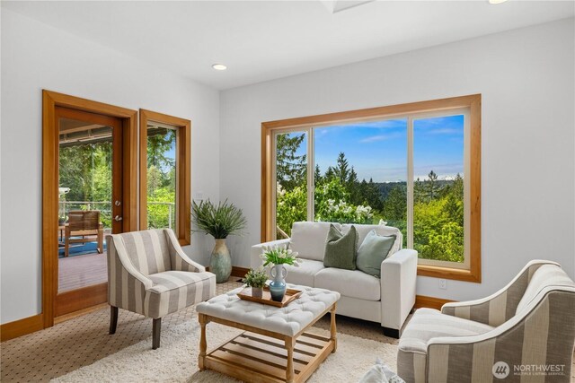view of sunroom