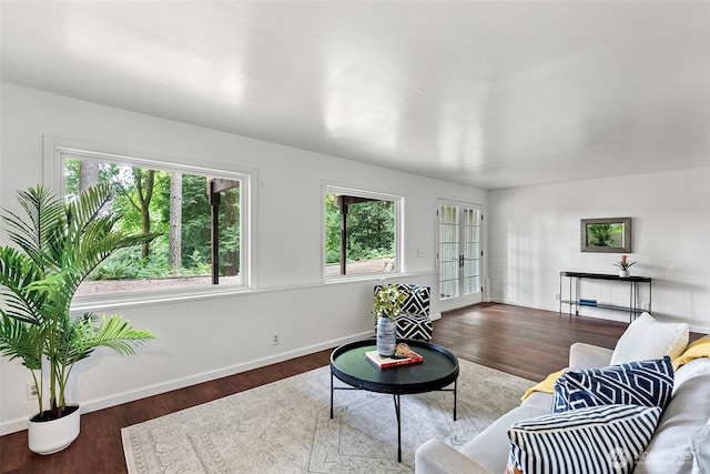 13600 Hillcrest St NW, Poulsbo, WA 98370 - living room with wood finished floors and baseboards