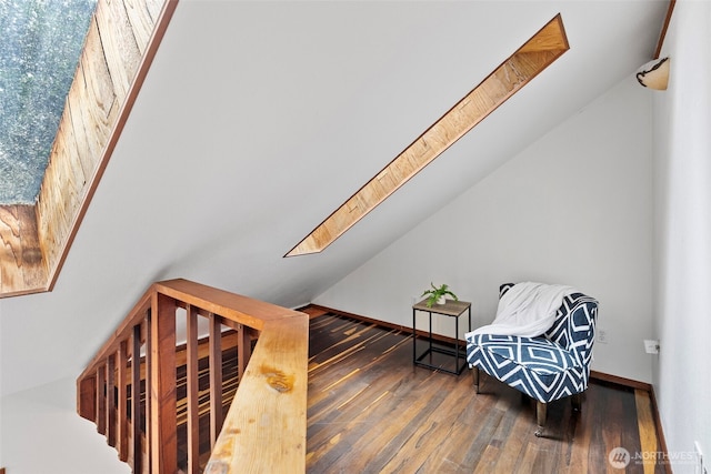 13600 Hillcrest St NW, Poulsbo, WA 98370 - living area featuring vaulted ceiling and wood finished floors