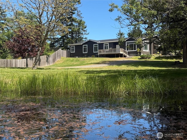 168 Jackson Rd, Orcas Island, WA 98245 - view of front of property featuring a wooden deck