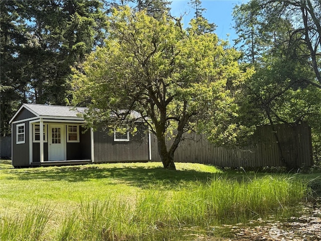 168 Jackson Rd, Orcas Island, WA 98245 - view of yard featuring an outdoor structure