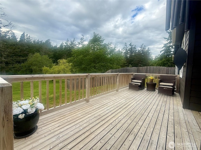 168 Jackson Rd, Orcas Island, WA 98245 - view of wooden terrace