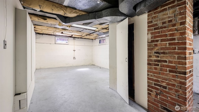 view of basement