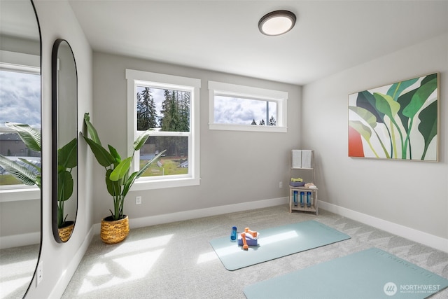 20018 7th Ave SE, Bothell, WA 98012 - workout area with carpet floors and baseboards