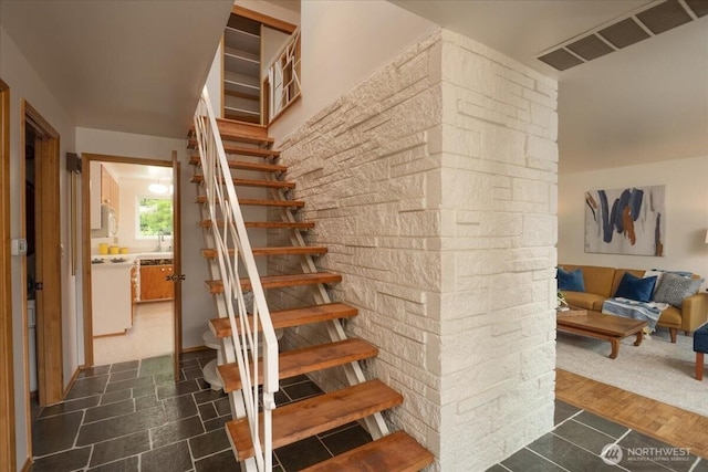 view of stairs