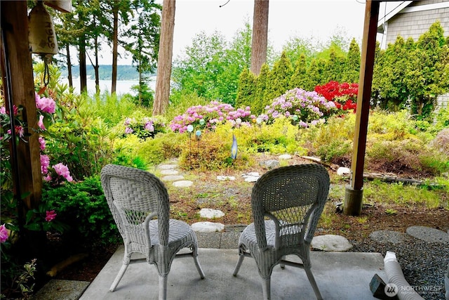 2426 Eastpoint Dr, Langley, WA 98260 - view of patio / terrace featuring a water view