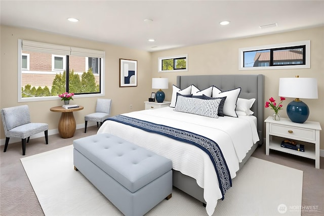 2426 Eastpoint Dr, Langley, WA 98260 - bedroom with light colored carpet and recessed lighting