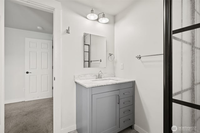 801 E Manitoba Ave, Ellensburg, WA 98926 - bathroom with baseboards and vanity