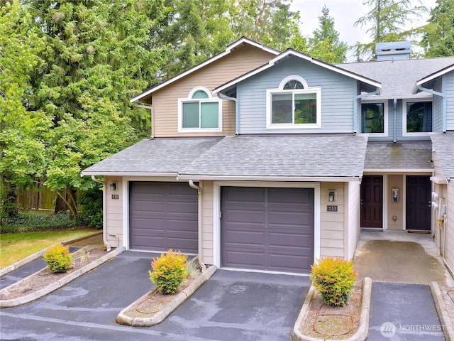 4350 W Lake Sammamish Pkwy SE Unit 133, Issaquah, WA 98027 - multi unit property featuring roof with shingles, asphalt driveway, and an attached garage