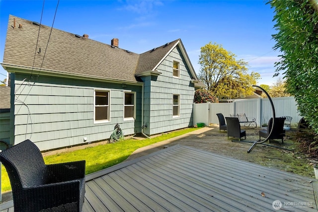707 N 10th St, Tacoma, WA 98403 - wooden deck with fence and a patio
