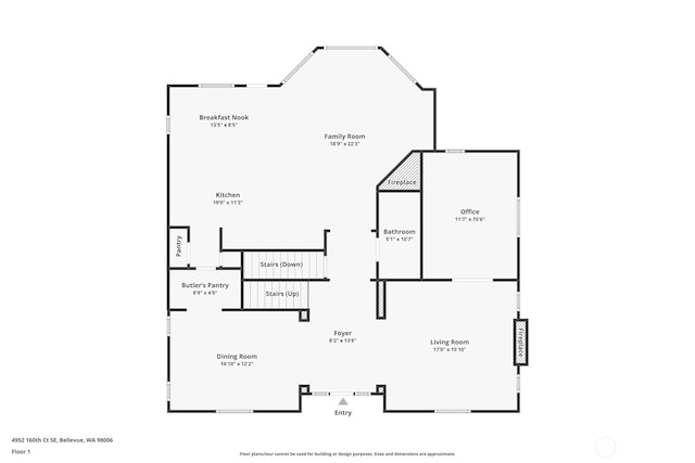 4952 160th Ct SE, Bellevue, WA 98006 - floor plan