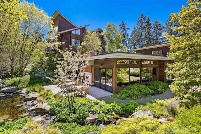 view of community featuring a patio