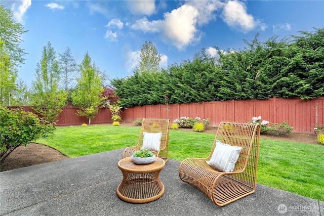 17288 NE 120th Way, Redmond, WA 98052 - view of patio with a fenced backyard