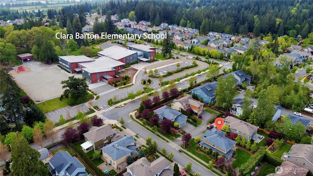 17288 NE 120th Way, Redmond, WA 98052 - aerial view with a wooded view and a residential view