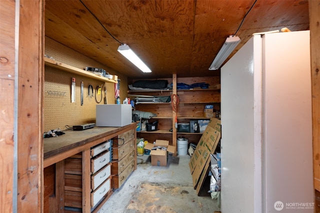view of storage room