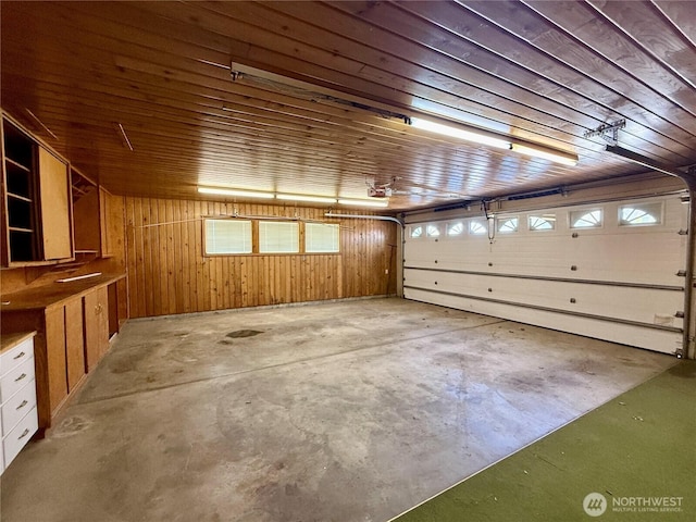 818 E Spring St, Dayton, WA 99328 - garage featuring wooden ceiling and wood walls