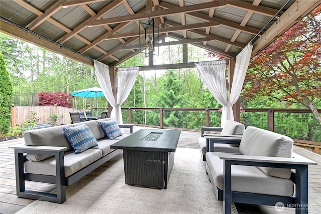 501 125th Ave NE, Lake Stevens, WA 98258 - view of patio with a gazebo and an outdoor living space with a fire pit