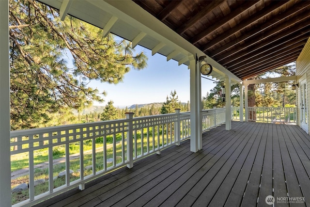44 Alpine Ln, Okanogan, WA 98840 - view of wooden deck